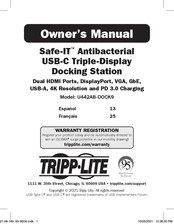 Tripp-Lite Safe-IT U442AB-DOCK9 Manual Del Propietário