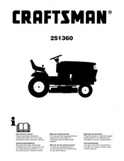 Craftsman 251360 Manual De Las Instrucciones