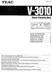 Teac V-3010 Manual Del Usuario