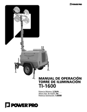 Power Pro TI-1600 Manual De Operación