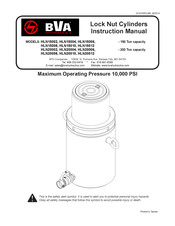 BVA Hydraulics HLN15006 Manual De Instrucciones