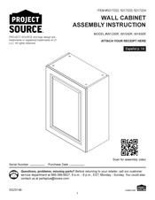 Project Source W1230R Instrucciones De Ensamblaje