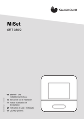 Saunier Duval MiSet SRT 380/2 Manual De Uso E Instalación