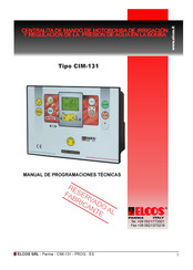 ELCOS CIM-131 Manual De Programaciones Técnicas