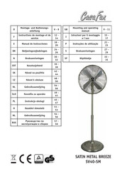 CasaFan SATIN SV40-SM Manual De Instrucciones