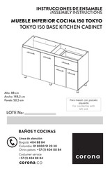 CORONA TOKYO 150 Instrucciones De Ensamble