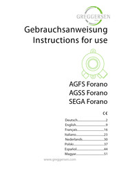 Greggersen Forano AGSS Instrucciones De Uso