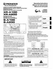 Pioneer XR-A100 Manual De Instrucciones