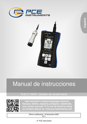 PCE Instruments PCE-CT 80HP-FN0D5 Manual De Instrucciones