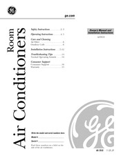 GE AEW10 Manual Del Propietario E Instrucciones De Instalación