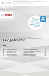 Bosch KGN864IFA Instrucciones De Uso