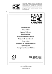 Team kalorik TKG DNM 1002 Manual De Instrucciones