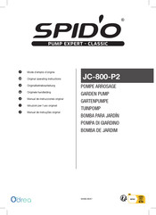 SPIDO JC-800-P2 Manual De Instrucciones Original