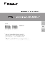 Daikin RXYQ96XAYC Serie Manual De Operación