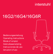 Interstuhl Büromöbel 16G6R Instrucciones De Uso