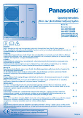 Panasonic WH-MXF09D3E5 Instrucciones De Funcionamiento