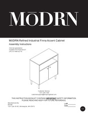 MōDRN Finna HYN-FN2DCB-GY Manual Del Usuario