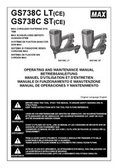 Max GS738C ST Manual De Operaciones Y Mantenimiento