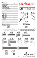 peerless-AV TVA750 Instrucciones De Montaje