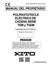 KITO TEM003L Manual Del Propietário