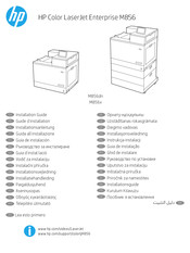 HP Color LaserJet Enterprise M856dn Guia De Instalacion