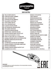 GreenWorks Tools 2201207RU Manual De Utilización