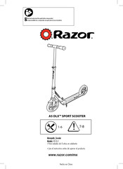 Razor A5 DLX Manual Del Usuario