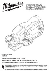 Milwaukee 2524-20 Manual Del Operador