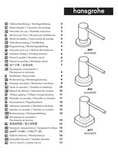 Hansgrohe A51 40448 Serie Modo De Empleo/Instrucciones De Montaje