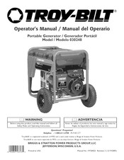 Troy-Bilt 030248 Manual Del Operario