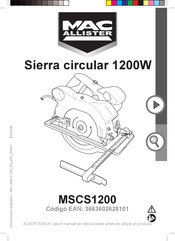 Mac allister MSCS1200 Manual Del Usuario