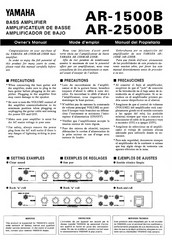 Yamaha AR-1500B Manual Del Propietário