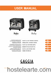 Gaggia Ruby PRO Manual De Instrucciones