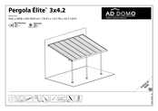 AD DOMO Pergola Elite 3x4.2 Manual Del Usuario