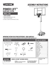 Lifetime POWER LIFT 71286 Instrucciones De Ensamblaje