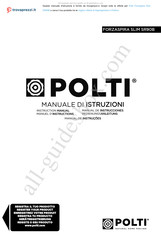 POLTI FORZASPIRA SLIM SR90B Manual De Instrucciones