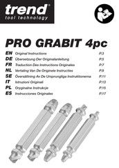 TREND PRO GRABIT 4pc Instrucciones Originales