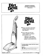 Dirt Devil Easy Steamer Manual Del Propietário