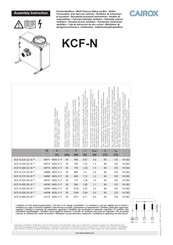 CAIROX KCF-N 315 D2 30 Manual De Instrucciones