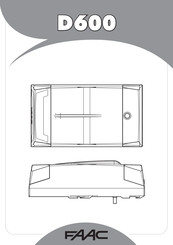 FAAC D600 Manual De Instrucciones