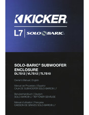 Kicker SOLO-BARIC DL7S12 Manual Del Propietário