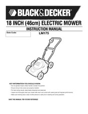 Black and Decker LM175 Manual De Instrucciones