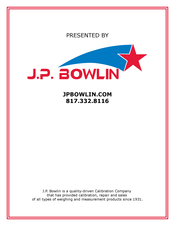 J.P. Bowlin 817.332.8116 Manual