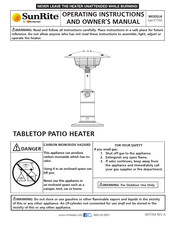 MrHeater SunRite MH11TTPH Instrucciones De Uso Y Manual Del Usuario