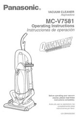 Panasonic Quickdraw MC-V7581 Instrucciones De Operación