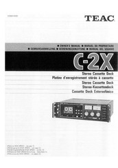 Teac C-2X Manual Del Usuario