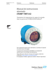 Endress+Hauser iTEMP TMT162 Manual De Instrucciones Abreviado