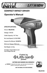 POWER SMITH MLID12C Manual Del Usuario