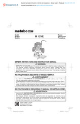 Metabo HPT M 12VE UTZ Instrucciones De Seguridad Y Manual De Instrucciones