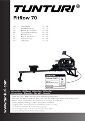 Tunturi FitRow 70WTR Manual Del Usuario
